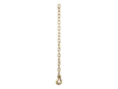 Safety Chain with One Clevis Hook; 35-Inch; 18,800 lb.