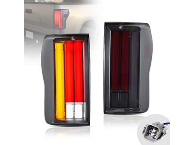 Sequential LED Tail Lights; Black Housing; Smoked Lens (07-13 Tundra)