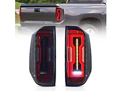 Sequential LED Tail Lights; Black Housing; Smoked Lens (14-21 Tundra)