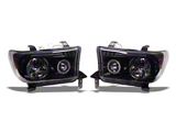 Projector Headlights; Gloss Black Housing; Smoked Lens (07-13 Tundra)