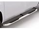 3-Inch Round Bent Nerf Side Step Bars; Polished Stainless (07-21 Tundra Double Cab)