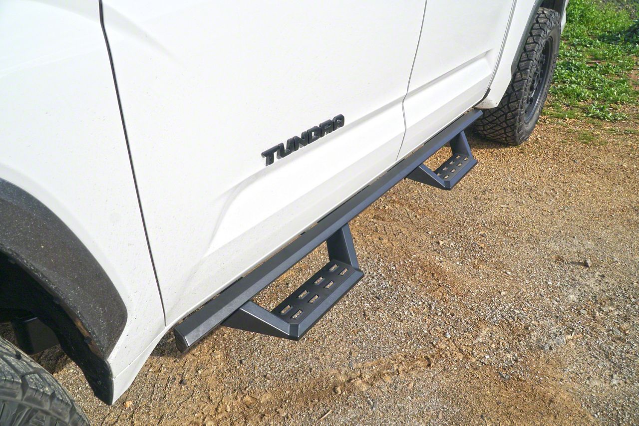 Tundra STX Drop Side Step Bars; Black (22-24 Tundra CrewMax) - Free ...