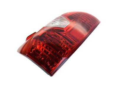 Tail Light; Chrome Housing; Red Clear Lens; Driver Side (14-21 Tundra)