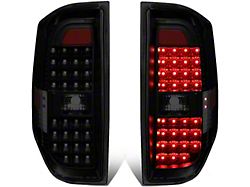 Full LED Tail Lights; Black Housing; Smoked Lens (14-18 Tundra)