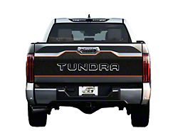 Tailgate Graphic; Matte Black with Red Outline (22-24 Tundra)