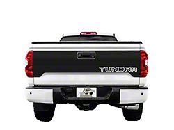 Tailgate Graphic; Matte Black with White Outline (14-21 Tundra)