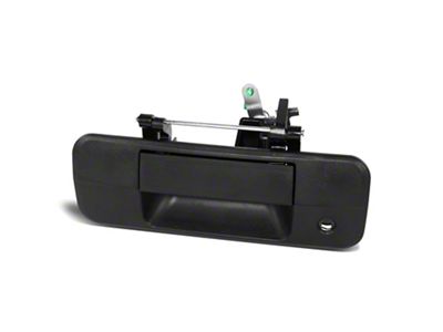 Tailgate Handle with Backup Camera Opening; Textured Black (07-13 Tundra)