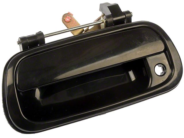 Tailgate Handle; Smooth Black (2007 Tundra)