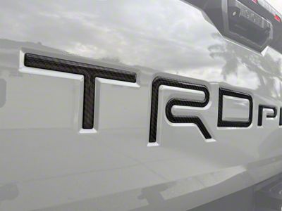 Tailgate Letter Inserts; Magnetic Gray Metallic (22-24 Tundra TRD Pro)