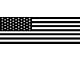 Tailgate Standard Flag Decal; Matte Black (07-24 Tundra)
