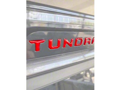 Third Brake Light Letter Inserts; Blueprint (22-24 Tundra)