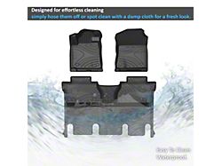 TOTALINER Heavy Duty Front and Rear Floor Liners; Black (14-21 Tundra CrewMax)