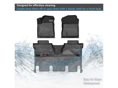 TOTALINER Heavy Duty Front and Rear Floor Liners; Black (14-21 Tundra CrewMax)