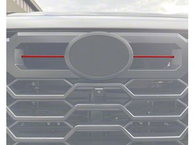 TRD Grille Center Line Inserts; Forged Carbon Fiber (22-24 Tundra w/ TRD Grille)