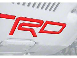 TRD Skid Plate Letter Inserts; Forged Carbon Fiber (19-25 Tundra)