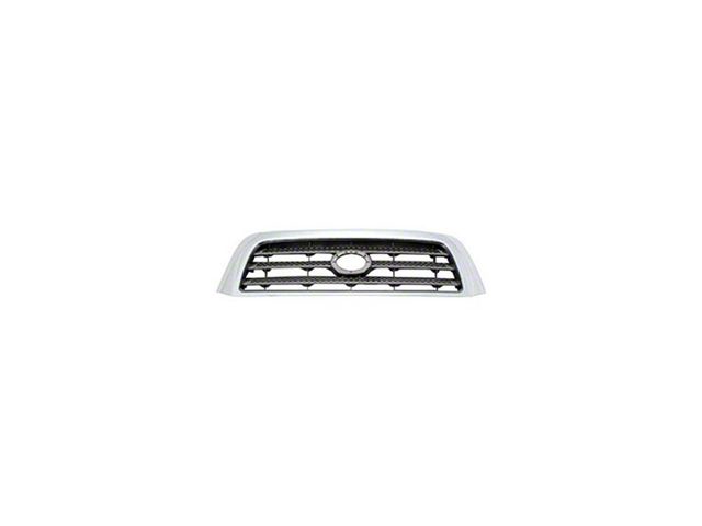 Upper Replacement Grille; Gray and Chrome (07-09 Tundra)