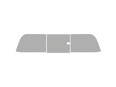 Window Tint Pre-Cut Kit; 3-Piece Slider Back Glass; 25% Medium (07-21 Tundra Double Cab)