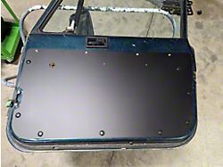 Turtle Laboratories Aluminum Front Door Panels; Raw (76-95 Jeep CJ7 & Wrangler YJ)