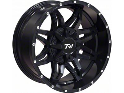 TW Offroad T2 Spider Gloss Black 6-Lug Wheel; 20x10; -12mm Offset (04-15 Titan)