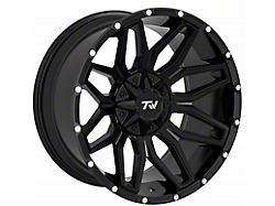 TW Offroad T3 Lotus Gloss Black 6-Lug Wheel; 22x12; -44mm Offset (04-15 Titan)