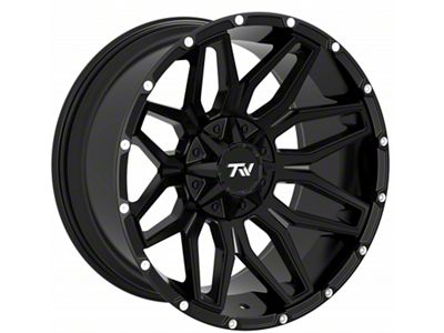 TW Offroad T3 Lotus Gloss Black 6-Lug Wheel; 22x12; -44mm Offset (04-15 Titan)