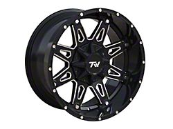 TW Offroad T1 Spear Gloss Black with Milled Spokes 6-Lug Wheel; 20x10; -12mm Offset (05-15 Tacoma)