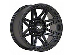 TW Offroad T23 Vector Matte Black 6-Lug Wheel; 17x9 ; 0mm Offset (05-15 Tacoma)