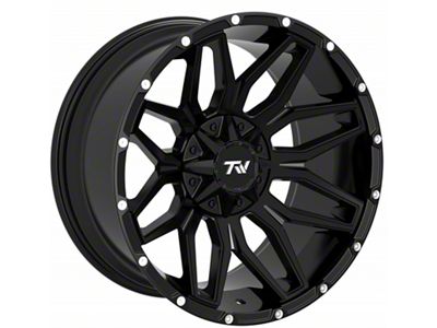 TW Offroad T3 Lotus Gloss Black 6-Lug Wheel; 20x10; -12mm Offset (05-15 Tacoma)