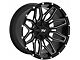 TW Offroad T3 Lotus Gloss Black with Milled Spokes 6-Lug Wheel; 22x12; -44mm Offset (05-15 Tacoma)