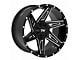 TW Offroad T4 Spin Gloss Black with Milled Spokes 6-Lug Wheel; 20x9; 0mm Offset (05-15 Tacoma)