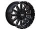 TW Offroad T5 Triangle Gloss Black with Milled Spokes 6-Lug Wheel; 20x10; -12mm Offset (05-15 Tacoma)