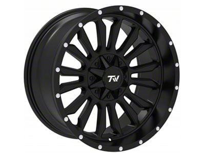 TW Offroad T6 Speed Gloss Black with Milled Spokes 6-Lug Wheel; 20x10; -12mm Offset (05-15 Tacoma)