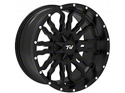TW Offroad T8 Flame Gloss Black with Milled Spokes 6-Lug Wheel; 20x10; -12mm Offset (05-15 Tacoma)