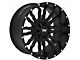 TW Offroad T8 Flame Gloss Black with Milled Spokes 6-Lug Wheel; 20x10; -12mm Offset (05-15 Tacoma)