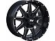 TW Offroad T9 Simple Gloss Black with Milled Spokes 6-Lug Wheel; 20x9; -12mm Offset (05-15 Tacoma)