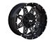 TW Offroad T1 Spear Gloss Black with Milled Spokes 6-Lug Wheel; 20x10; -12mm Offset (10-24 4Runner)