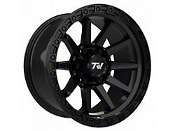 TW Offroad T21 Straight Matte Black 6-Lug Wheel; 17x9 ; 0mm Offset (10-24 4Runner)