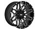 TW Offroad T3 Lotus Gloss Black with Milled Spokes 6-Lug Wheel; 22x12; -44mm Offset (10-24 4Runner)