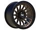 TW Offroad T22 Rotor Matte Black with Bronze 6-Lug Wheel; 17x9 ; 0mm Offset (16-23 Tacoma)