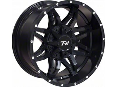 TW Offroad T2 Spider Gloss Black 6-Lug Wheel; 20x10; -12mm Offset (22-24 Bronco Raptor)