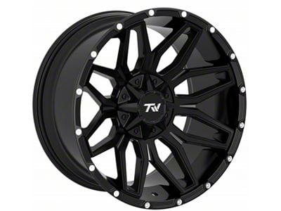 TW Offroad T3 Lotus Gloss Black 6-Lug Wheel; 20x10; -12mm Offset (22-24 Bronco Raptor)