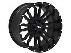 TW Offroad T8 Flame Gloss Black with Milled Spokes 6-Lug Wheel; 20x10; -12mm Offset (21-24 Bronco, Excluding Raptor)