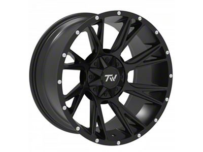 TW Offroad T12 Blade Gloss Black 6-Lug Wheel; 20x10; -12mm Offset (2024 Tacoma)