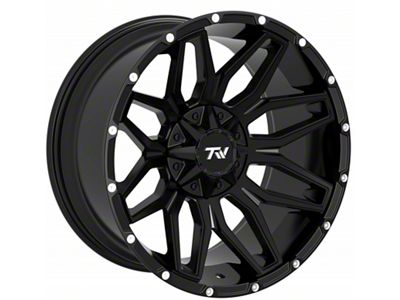 TW Offroad T3 Lotus Gloss Black 6-Lug Wheel; 22x12; -44mm Offset (2024 Tacoma)