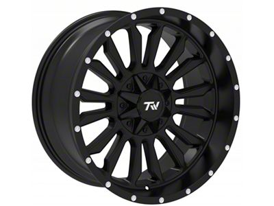 TW Offroad T6 Speed Gloss Black with Milled Spokes 6-Lug Wheel; 20x10; -12mm Offset (2024 Tacoma)