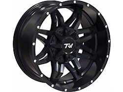 TW Offroad T2 Spider Matte Black with Milled Rivets 6-Lug Wheel; 20x9; 0mm Offset (16-24 Titan XD)