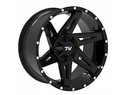 TW Offroad T4 Spin Gloss Black 6-Lug Wheel; 20x9; 0mm Offset (16-24 Titan XD)