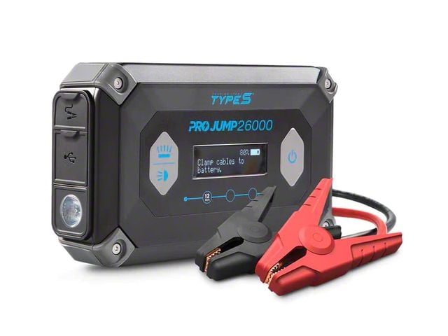 TYPE S 12V 9.0L ProJump Battery Jump Starter; 26000mAh