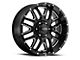 Ultra Wheels Hunter Gloss Black Milled 6-Lug Wheel; 20x9; -12mm Offset (10-24 4Runner)