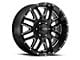 Ultra Wheels Hunter Gloss Black Milled 6-Lug Wheel; 20x9; 18mm Offset (10-24 4Runner)